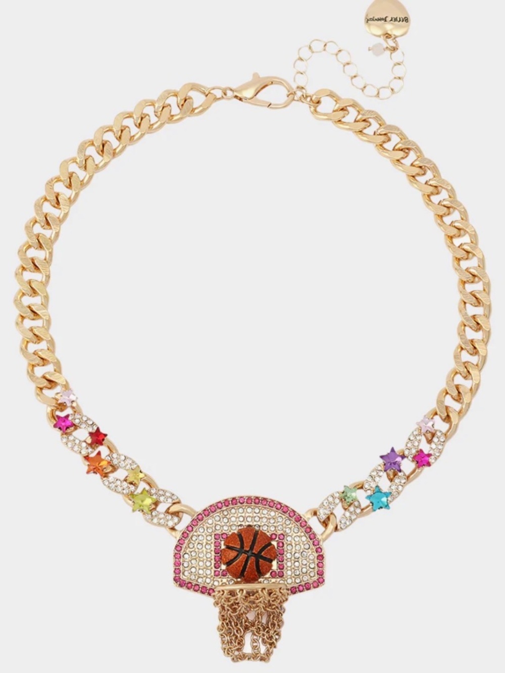 Betsey Johnson Basketball necklace